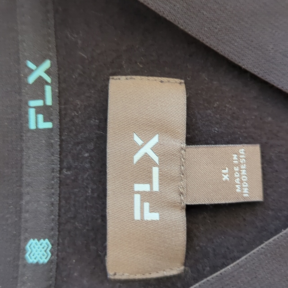 FLX  Stand Up Collar Full-Zip Performance Jacket XL Black Soft Inside Zip Pocket - Picture 3 of 16